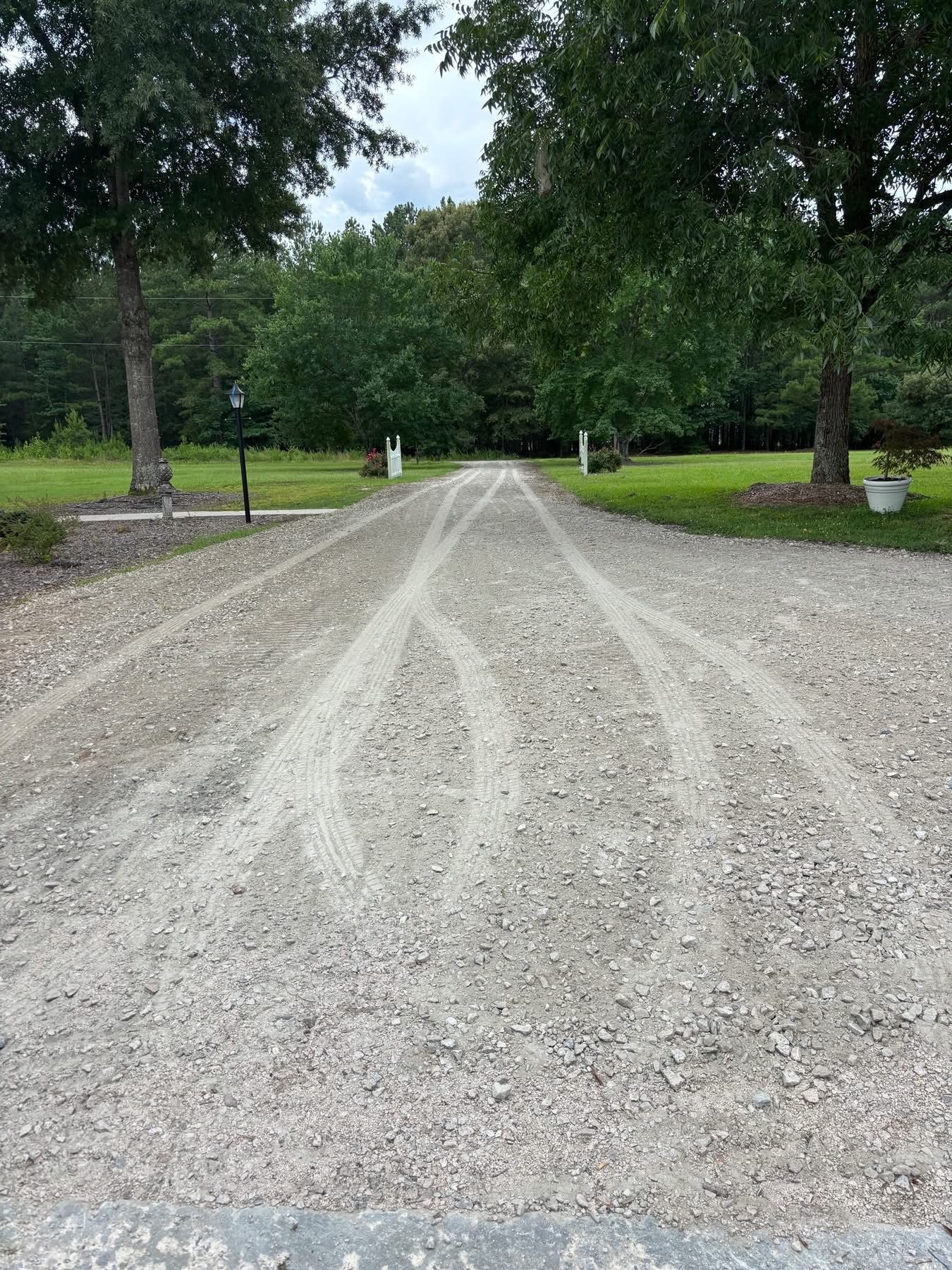 Driveway grading project