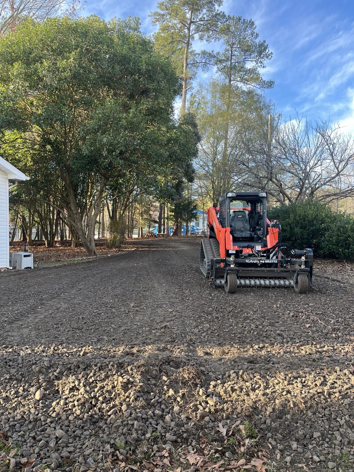 Kubota equipment on site